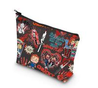 Horror Movie Gift Friends Til The End Makeup Bag Halloween Horror Gift for Daughter (BLK-Til The End Bag)