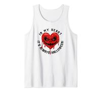 Horror Movie Halloween Lover Meme Scary Face Bleeding Heart Tank Top