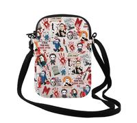Horror Movie Horror Characters A Real Man Will Chase After You Makeup Bag Funny Halloween Scary Halloween Movie Gift (A Real Man CR)