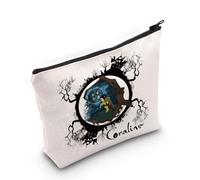 Horror Movie Inspired Makeup Bag Gothic Movie Lover Gift Scary Animation Gift (Cora Bag EU)