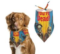 Horror Movie Post Pet Triangle Bandana Soft Puppy Scarfs Dog Cat Gifts for Small Medium Pets