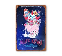Horror Movie Poster Tin Sign Space Posters Signs Killer Clown From Outer Space Killers Klowns Art The Clown Poster Comedy Horr Movie Poster Science Fiction Poster 8X12 Inch
