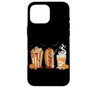 Horror Movie Snacks Spooky Popcorn Halloween Night Film Case for iPhone 16 Pro Max
