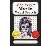 Horror Movie Word Search Puzzle Book: Word Searches with Easy to Read Print about Horror Movies, Zombies, Ghosts and More | 6x9 inches, 110 pages | ... Gift for Halloween, Relaxation, Leisure Times