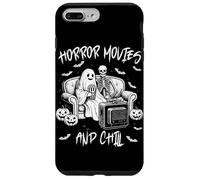 Horror Movies And Chill Creepy Skeleton Ghost Movie Night Case for iPhone 7 Plus/8 Plus