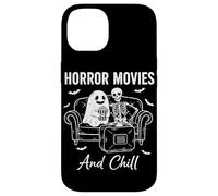 Horror Movies And Chill Funny Skeleton Horror Night Ghost Case for iPhone 14