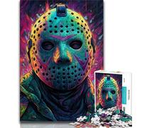 Horror Movies Jigsaw Puzzles for Adults 1000 Pieces,Challenging Game And Family Play with Fully Interlocking Randomly Shaped Pieces 38x26cm