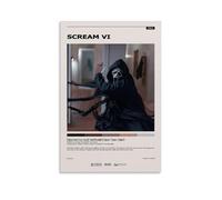 Horror Movies Poster Scream 6 Minimalist Music Posters for Room Aesthetic Canvas Wall Art Bedroom Decor12x18inch(30x45cm)