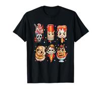 Horror Movies Summer Popsicle Halloween Ice Cream Summerween T-Shirt