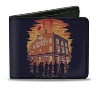 Horror Movies Wallet, Bifold, It Welcome to Derry Vintage Movie Poster, Vegan Leather, It, 4.0" x 3.5"
