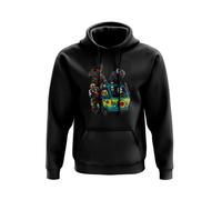 Horror Mystery Van Hoodie Pulover - Halloween Thriller Slasher Killer Doll Friday 13th Nightmare Myers Scooby Shaggy Group Film Movie Cinema Gifts Presents (Small, Black Prime)