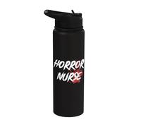 Horror Nurse Blood Gore Stainless Steel Insulated Water Bottle