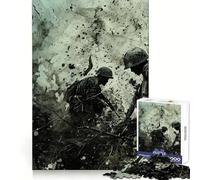 Horror of War Jigsaw for Teenagers1000 Pieces Cognitive Boost Nice Thick Family Bond Santa Surprise (38x52cm)