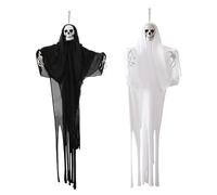 Horror Party Backdrops Decoration Ghostly Bride Grim Reapers Figures Easy Assembly Halloweens Scene Design Halloweens Gauze Fabric