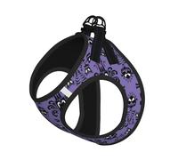 Horror Pattern On Purple Background Printing Puppy Summer Vest Harness With Reflective,Dog Accessories For Small Medium Large Dogs And Cats