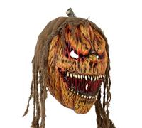 Horror Pumpkin Head Party Masquerade Prop Scary Headwear Costume Design Cosplay Accessories for Halloween Performance Events Fancy Dress Equipment Holiday Carnival Meeting