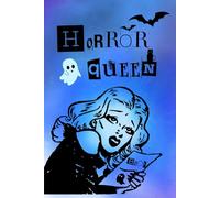 Horror Queen Journal: Vintage Spooky Season Halloween Movie Lover Fan Gifts, Notebook - 120 pages