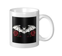Horror Red Roses Ceramic Cup, Elegant Coffee Mug Tee Drinkware Water Cup for Home Office 11oz