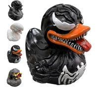 Horror Resin Alien Duck Statue, Unique Gothic Satan Duck Sculpture Collectibles, Novelty Special-Shaped Duck Sculpture for Desktop Home Office Car Halloween Decor (D)