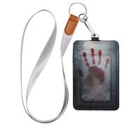 Horror Scene Bloody Hand Cruise Essentials Badges Holder with Lanyard Name Card Holder for Ship Cards Travel & Vacation