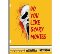 Horror Scream Ghost face Do you like scary movies Notebook: A Cute Ghost Notebook / Journal - Wide Ruled - 120 Pages