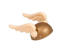 Horror-Shop Gaul Wings Helmet, Small, Plastic, Gold/Beige, Unisex