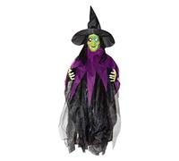 Horror-Shop Halloween Witch With Light-up Eyes & Sound 87 Cm
