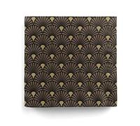 Horror-Shop Napkins Art Deco Black Gold 20 Pcs.
