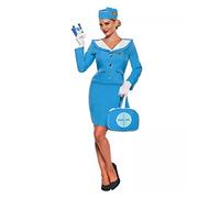 Horror-Shop Pan Am Stewardess Ladies Costume L
