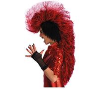 Horror-Shop Punk Devil Wig Black Red