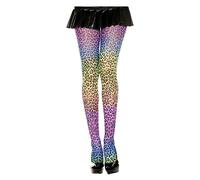 Horror-Shop Rainbow Leopard Tights