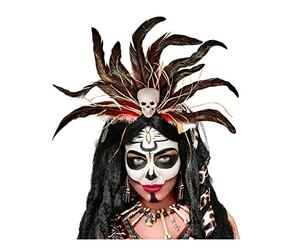 Horror-Shop Voodoo Hairband With Skull