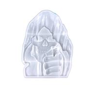 Horror Skeleton Pendant Silicone Mold Melt Making Cupcake Chocolate Handicraft Making Crystal Epoxy Mold