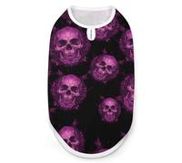 Horror Skull Purple Fantasy Cute Dog Clothes Costume Cat Pajamas Puppy Gift Pet Sweater Coat Jacket