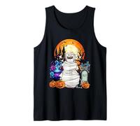 Horror Snowman Mummy Halloween Costume Baseball Player Lover Tank Top