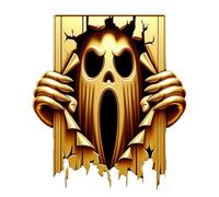 Horror Stickers - Horror Movie Role Character Stickers, Car Claw Stickerr Demon Face Car Sticker - Cars Headlight Mirror Sticker Claw Scratch Decal for Carr Halloween Decor