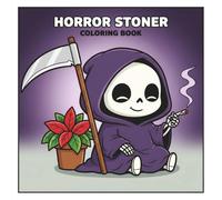 Horror Stoner Coloring Book: 60+ Funny and Relaxing Designs with Cute Ghosts and Creepy-Cute Monsters
