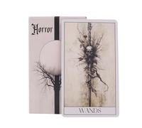 Horror Tarot Deck, Psychological Oracle Cards, Mysterious Divination Play Accessory, Portable Board Game Daily Use, Mystic Gear for Future Past Insight Divination Tools Board Game
