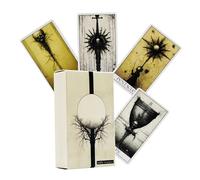 Horror Tarot Deck, Scary Oracle Cards Deck, Gothic Divination Playing Supplies Tabletop Game for Beginners Men Family Gatherings Parties