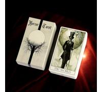 Horror Tarot, Interactive Fun Enhancement, 10.3x6.0cm,Gothic Tarot Cards, Dark Art Deck, Portable And Compact Set, For Beginners And Enthusiasts Alike