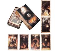 Horror Tarot Set-Original Tarot Cards for Beginners and Experts - 78 Tarot Cards Deck with Gift Box- Divination Tools for All Skill Levels