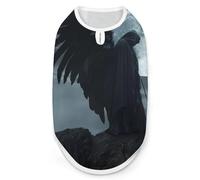 Horror Vampire Devil Grim Reaper Dog Shirts Patterned Pet Clothes Tank Top Sleeveless T-Shirt for Cats Puppy S