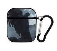 Horror Vampire Devil Grim Reaper Earphone Case Cover Compatible with AirPods 1&2 Shockproof Bluetooth Headset Case Black-style