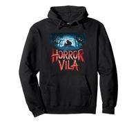 Horror Vila Haunted Mansion Scary Forest Scene Pullover Hoodie