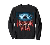 Horror Vila Haunted Mansion Scary Forest Scene Sweatshirt