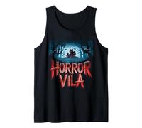 Horror Vila Haunted Mansion Scary Forest Scene Tank Top