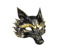 Horror Wolf Mask Cosplay Funny Scary Full Face Wolf Mask for Men Women Boys Girls Halloween Festival Fancy Dress Prank Trick Awful Adults Cosplay Props Toys Novelty Plastic Headwear