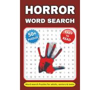 Horror Word Search Puzzle Book: Word Search Puzzles with Easy to Read Print about Horror feeling, Movies, TV shows and More | 6*9 inches, 112 pages | ... Gift for Vacations, Festivals and Relaxation