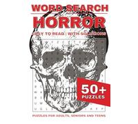 Horror Word Search Puzzle Book: Word Searches with Easy to Read Print about Horror, Murders and more | 6x9 inches, 110 pages | 50+ Puzzles ... Gift for Vacations, Holidays and Free Times