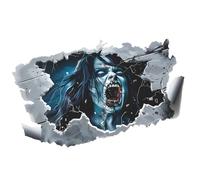 Horror Zombie Decals - Vinyl Sticker Pack, Eerie Halloween Design | Peel-and-Stick Floor Wall Decorations with Bold Imagery, Scary Graphic Art for Living Room Haunted House Parties Seasonal Holiday